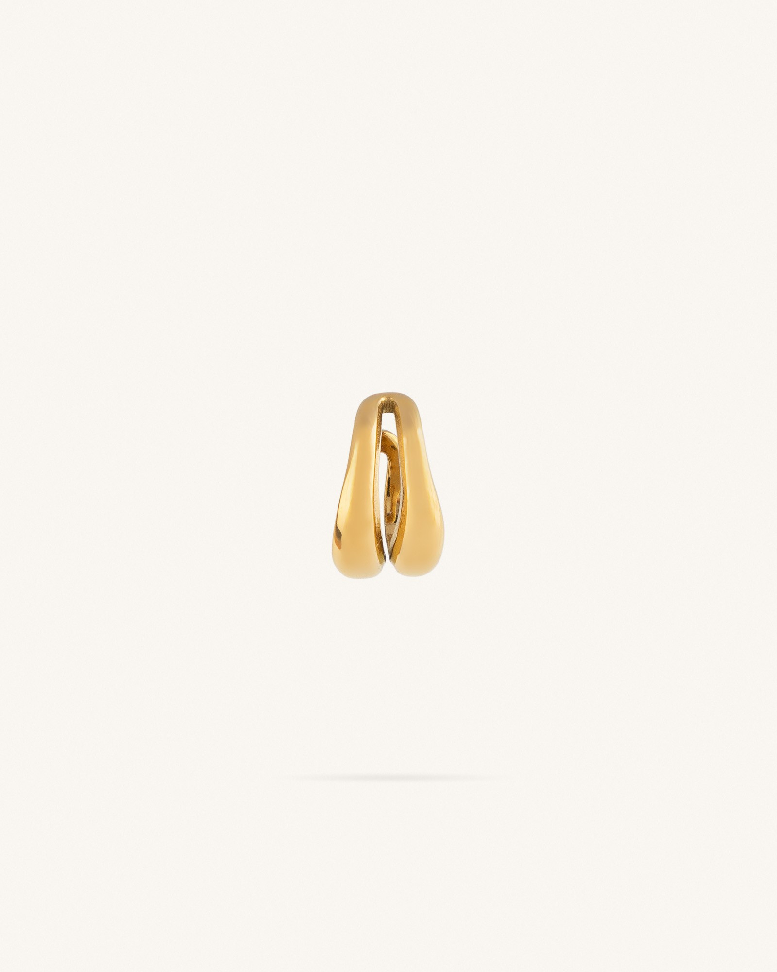 Σκουλαρίκι Ear Cuff Διπλό από Ανοξείδωτο Ατσάλι