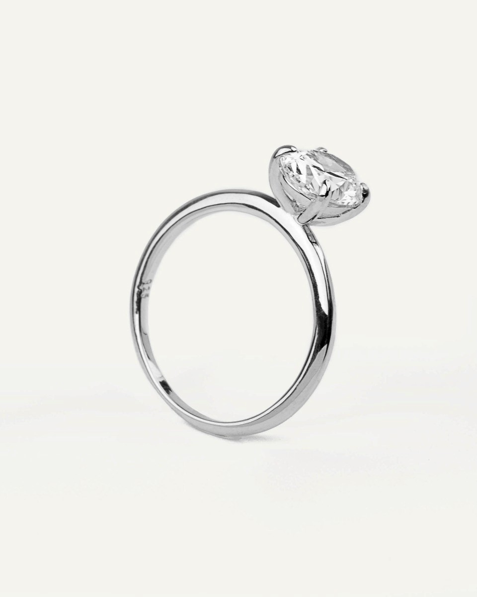Δαχτυλίδι Μονόπετρο Sterling Silver 925 Filippa