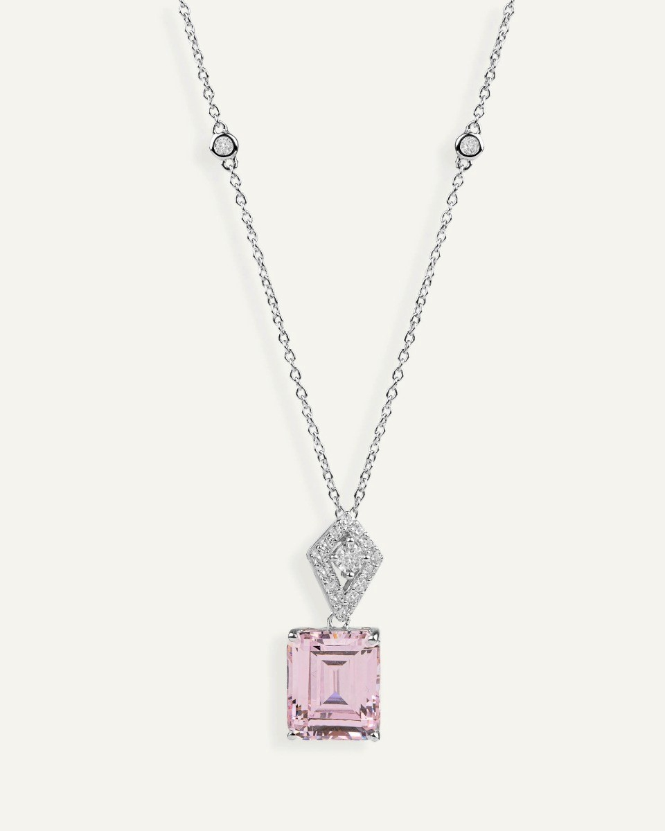 Κολιέ Sterling Silver 925 Ροζ Devi