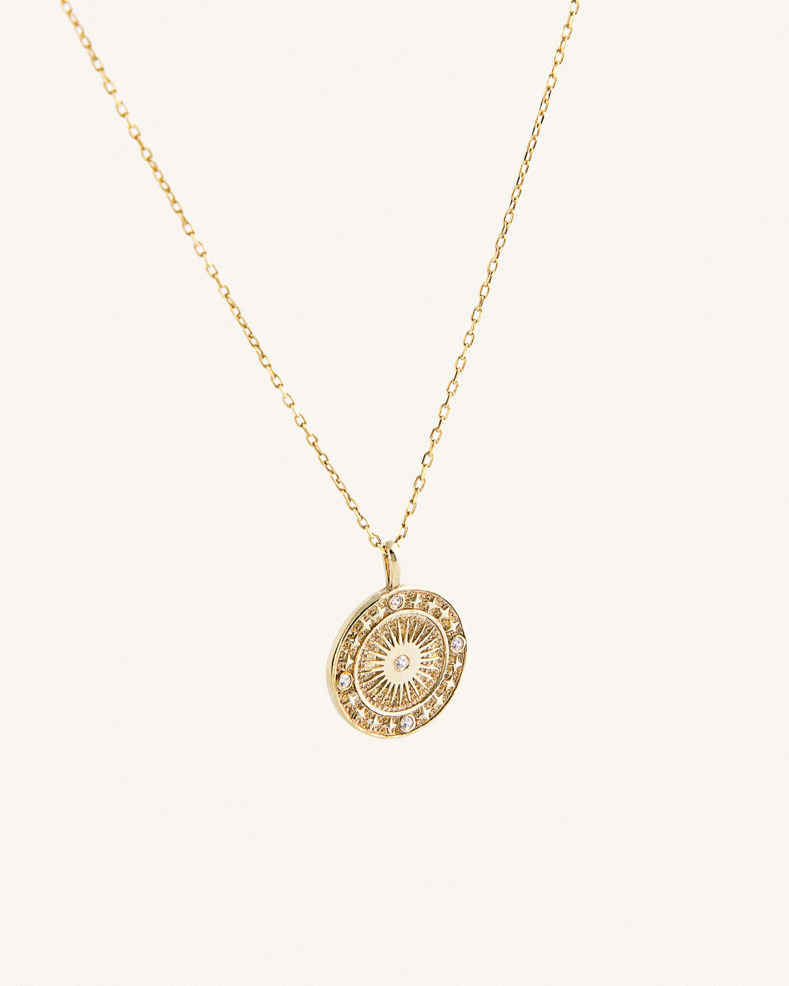Κολιέ Χρυσό Sterling Silver 925 Larissa Coin