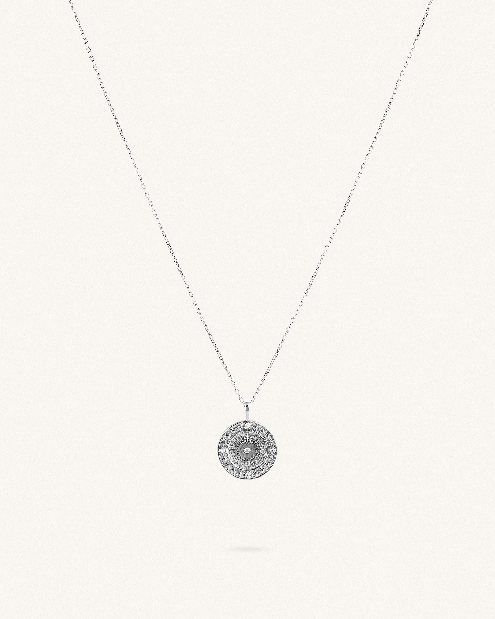 Κολιέ Ασημί  Sterling Silver 925 Larissa Coin