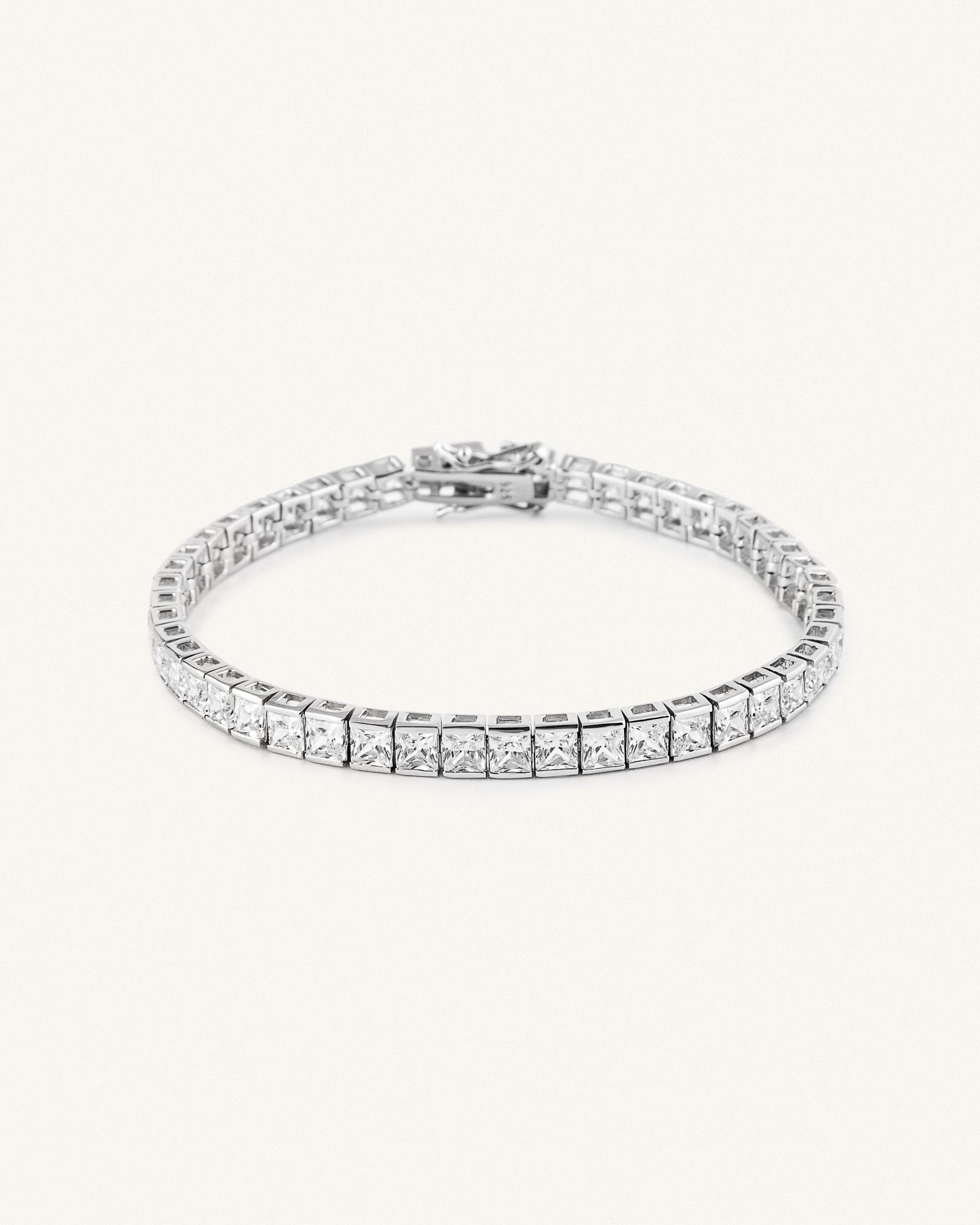 Βραχιόλι Ριβιέρα Sterling Silver 925 Suzanne (18.5 cm)