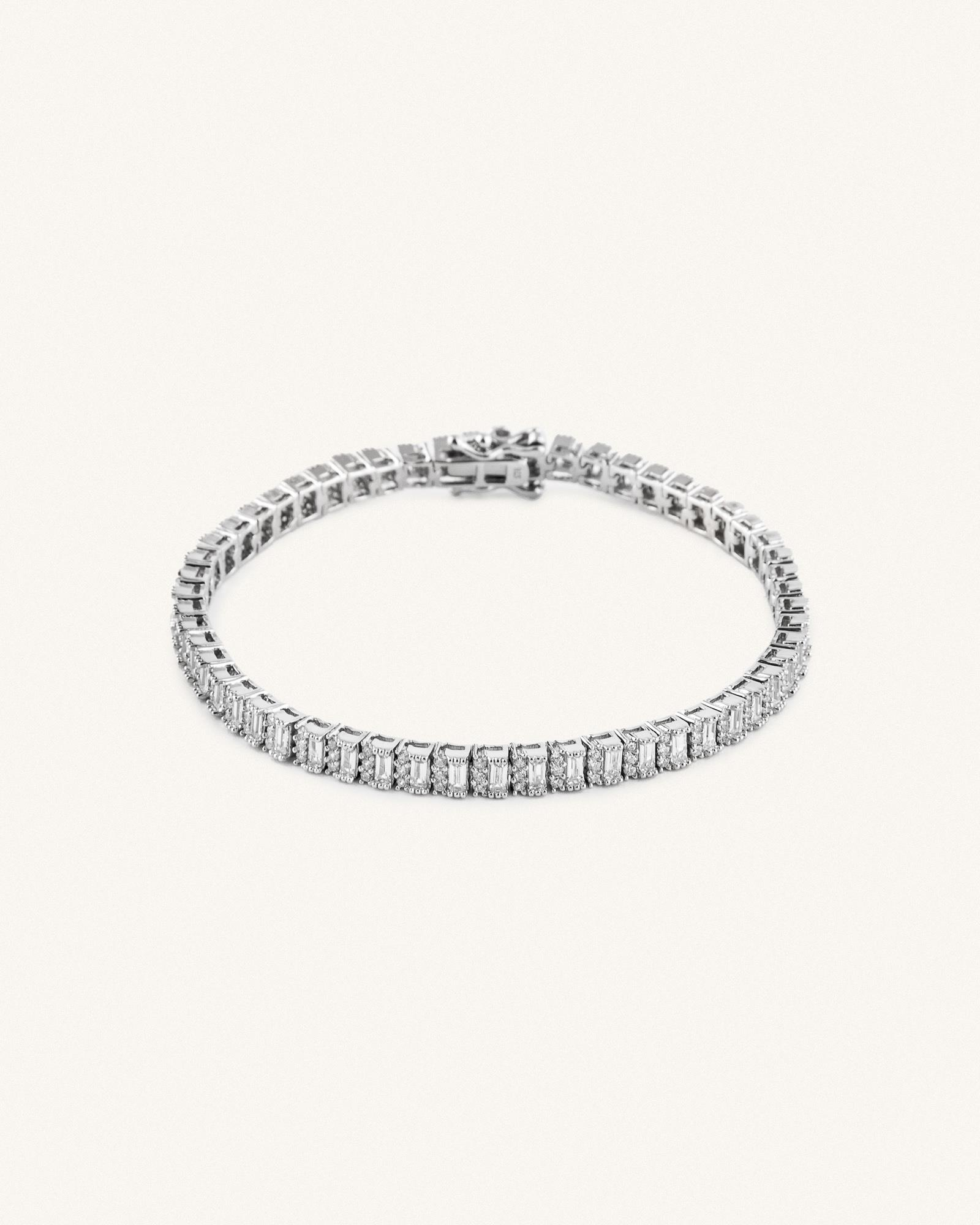Βραχιόλι Ριβιέρα Sterling Silver 925 Crystal (18 cm)