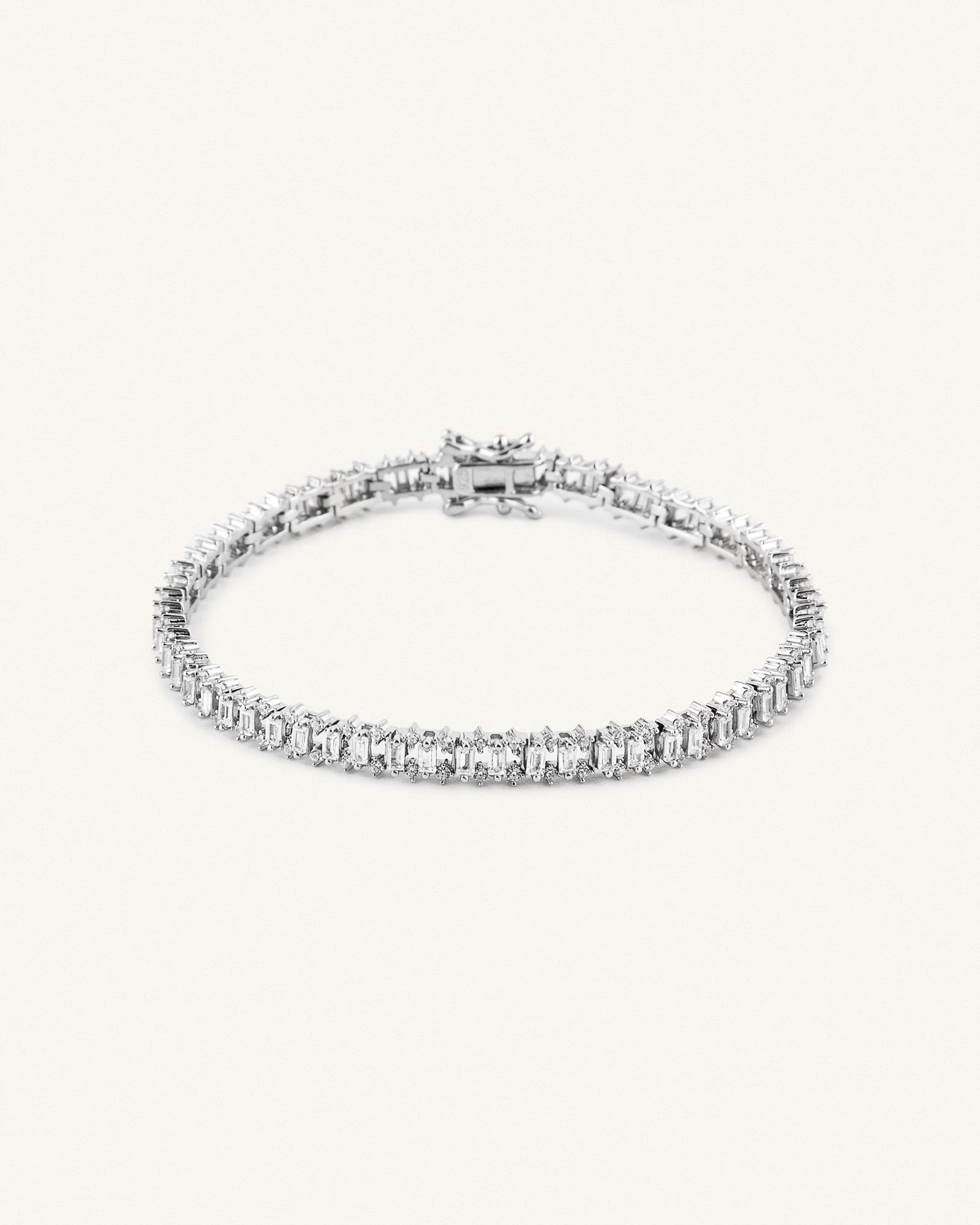 Βραχιόλι Ριβιέρα Sterling Silver 925 Tracy (17.5 cm)