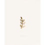 Σκουλαρίκι Καρφωτό Valentia Leaf Gold