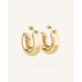Σκουλαρίκια Κρίκοι Aitana Gold