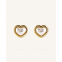 Σκουλαρίκια Με Πέρλες Καρφωτά Alan Hearts Gold
