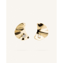 Σκουλαρίκια Καρφωτά Με Ζιργκόν Mantarini Gold