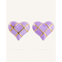 Σκουλαρίκια Καρφωτά Indigo Gold/Purple