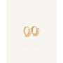 Earrings Ophelia Hoops Gold/White