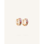Σκουλαρίκια Κρίκοι Crystal Betty RoseGold/Multicolour