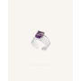 Δαχτυλίδι Ρυθμιζόμενο Jordyn Silver/Purple