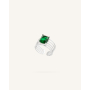 Δαχτυλίδι Ρυθμιζόμενο Jordyn Silver/Green