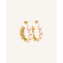 Σκουλαρίκια ΚρίκοιLeia Gold/Pink