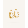 Σκουλαρίκια ΚρίκοιLeia Gold/White