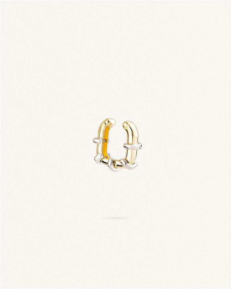 Σκουλαρίκι Ear Cuff Χρυσό Sterling Sliver 925