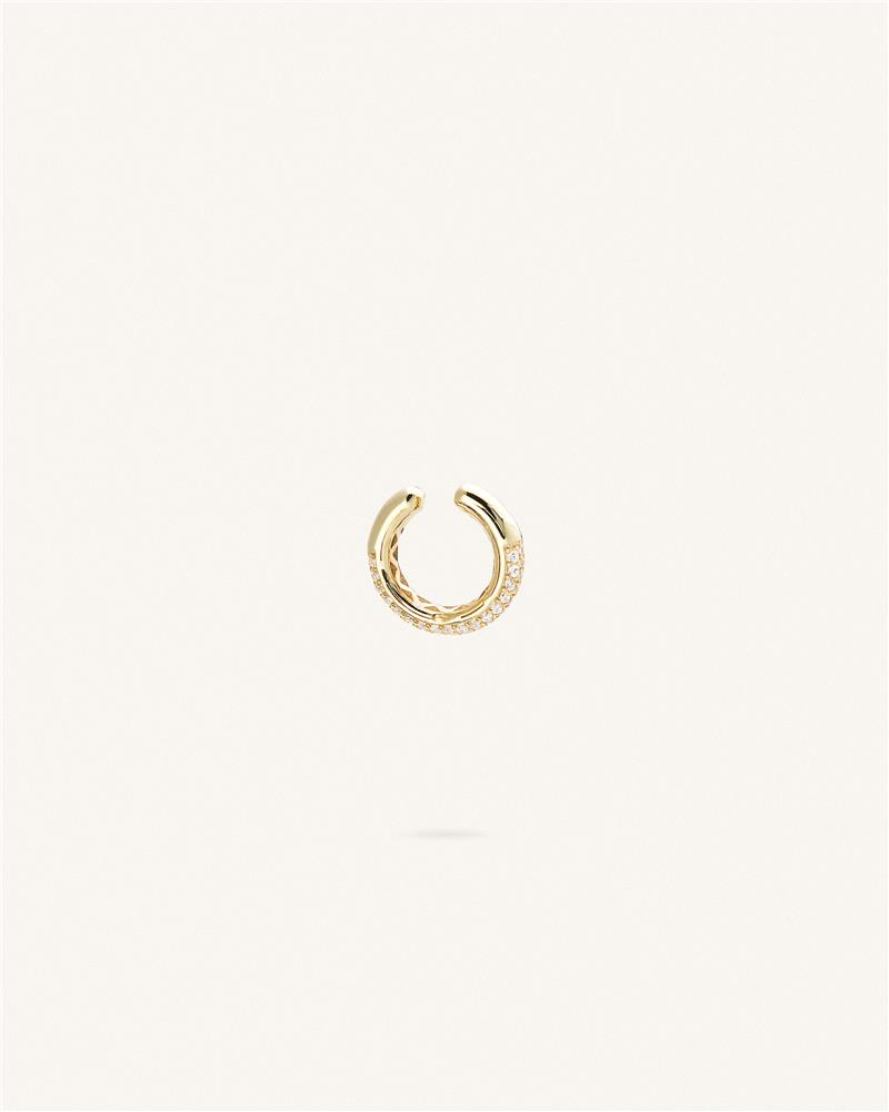 Σκουλαρίκι Ear Cuff Χρυσό Sterling Silver 925