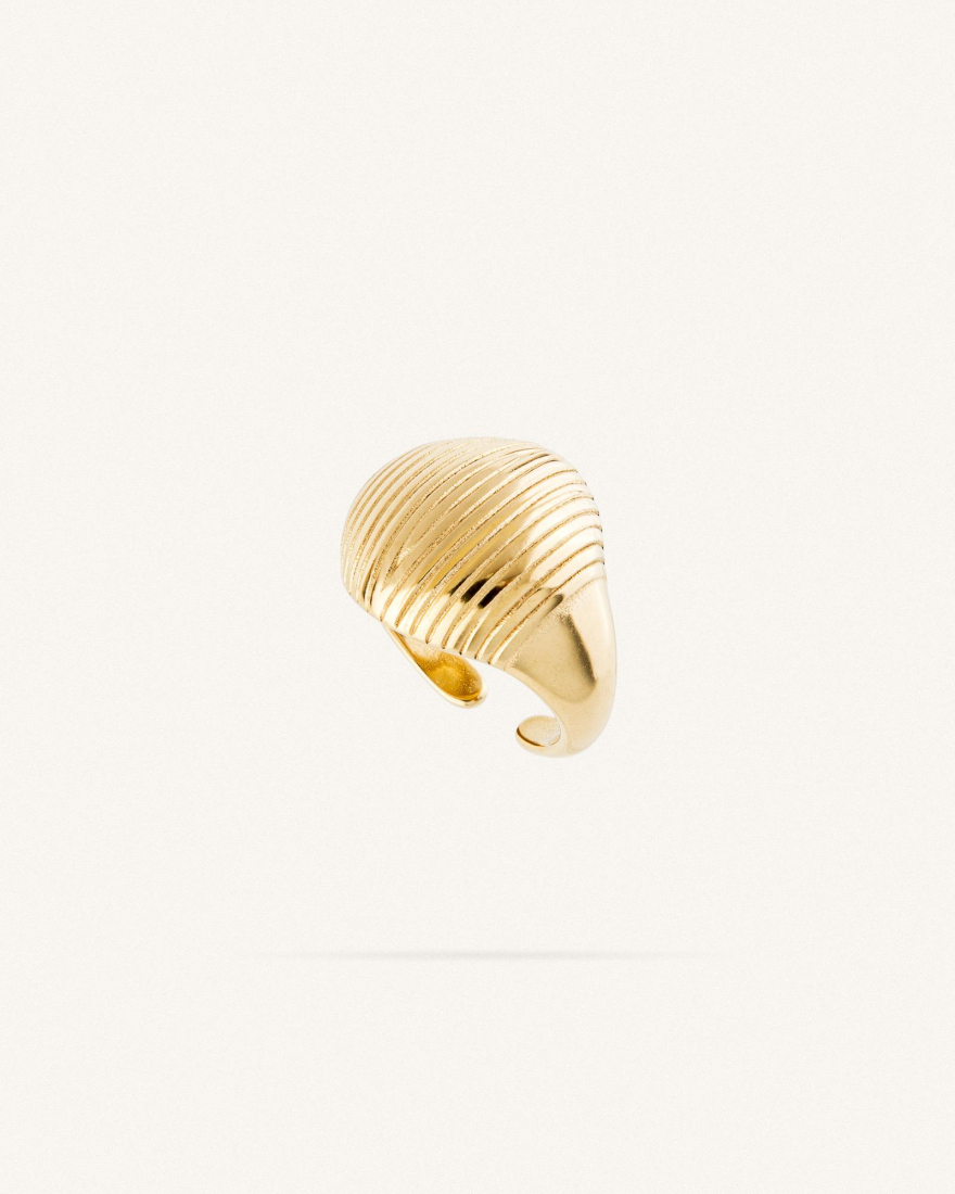 Δαχτυλίδι Ribbed Circle