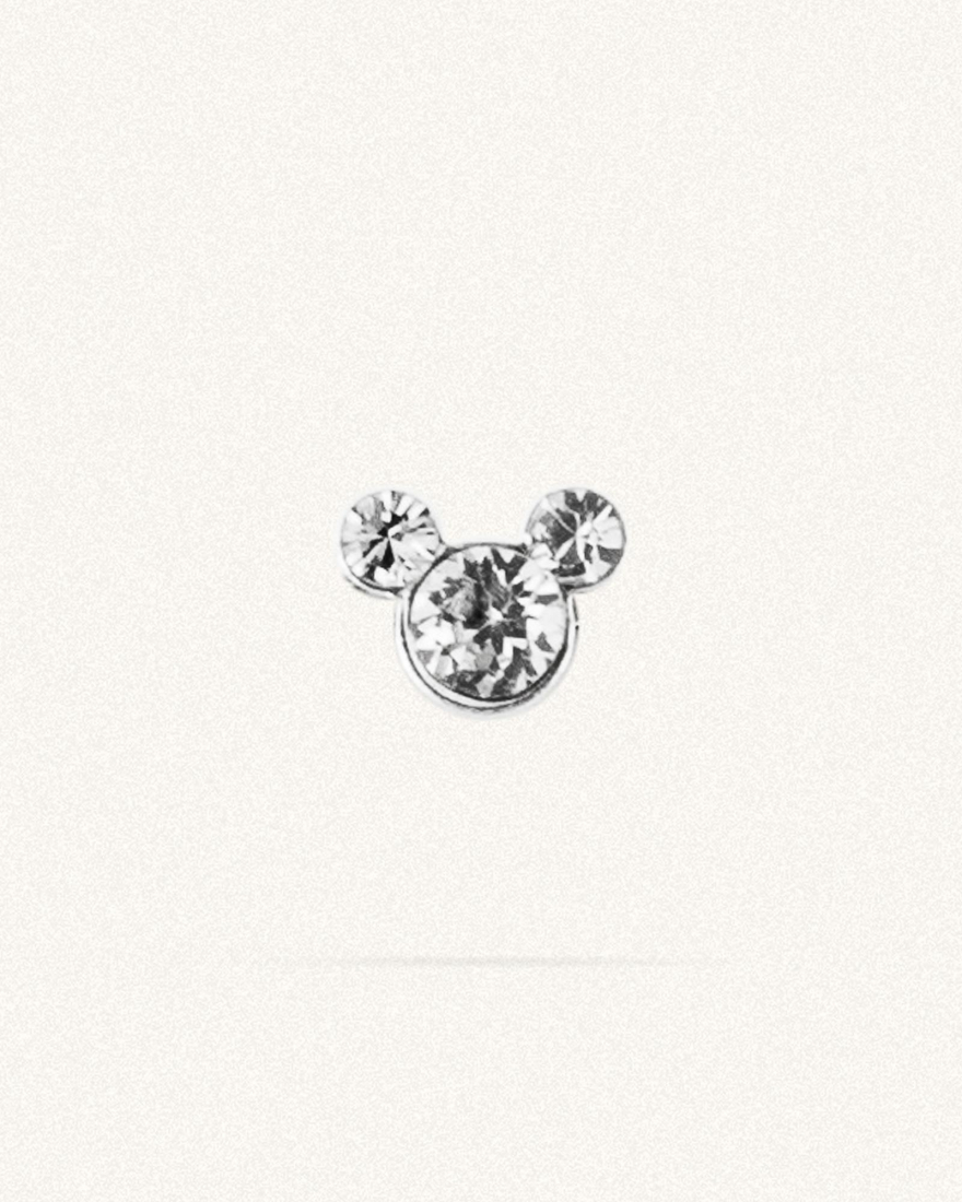 Σκουλαρίκι Μύτης Silver 925 Mickey Mouse