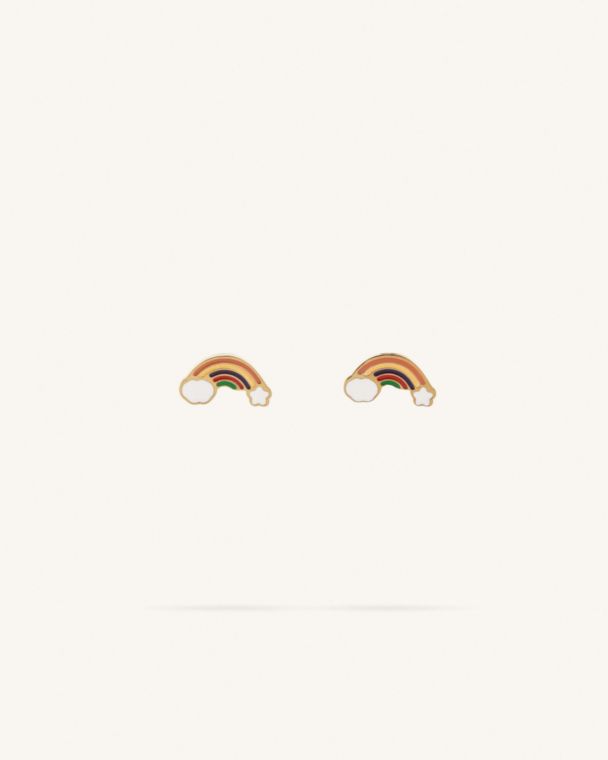 Σκουλαρίκια Καρφωτά Happy Rainbow
