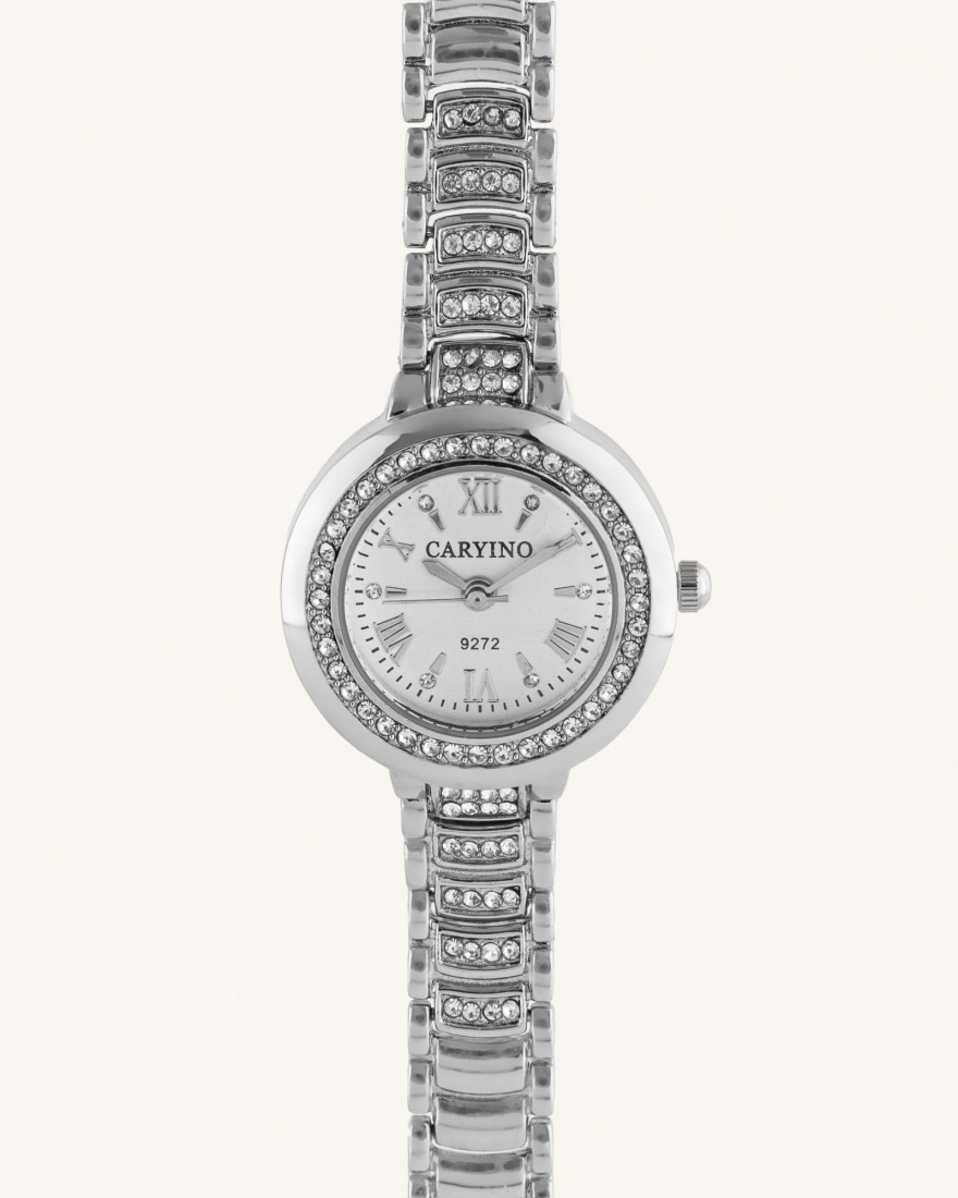 Γυναικείο Ρολόι Με Ζιργκον Και Μπρασελέ Stainless Steel