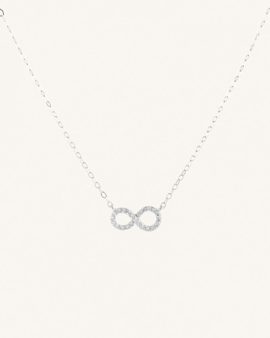 Κολιέ Άπειρο Με Ζιργκον Sterling Silver 925 Infinity Sparkle