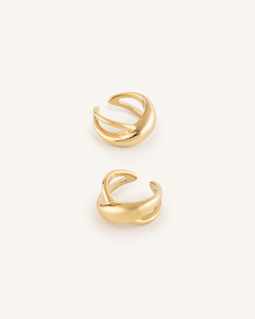 Σκουλαρίκια Ear Cuffs με Χ Σχέδιο