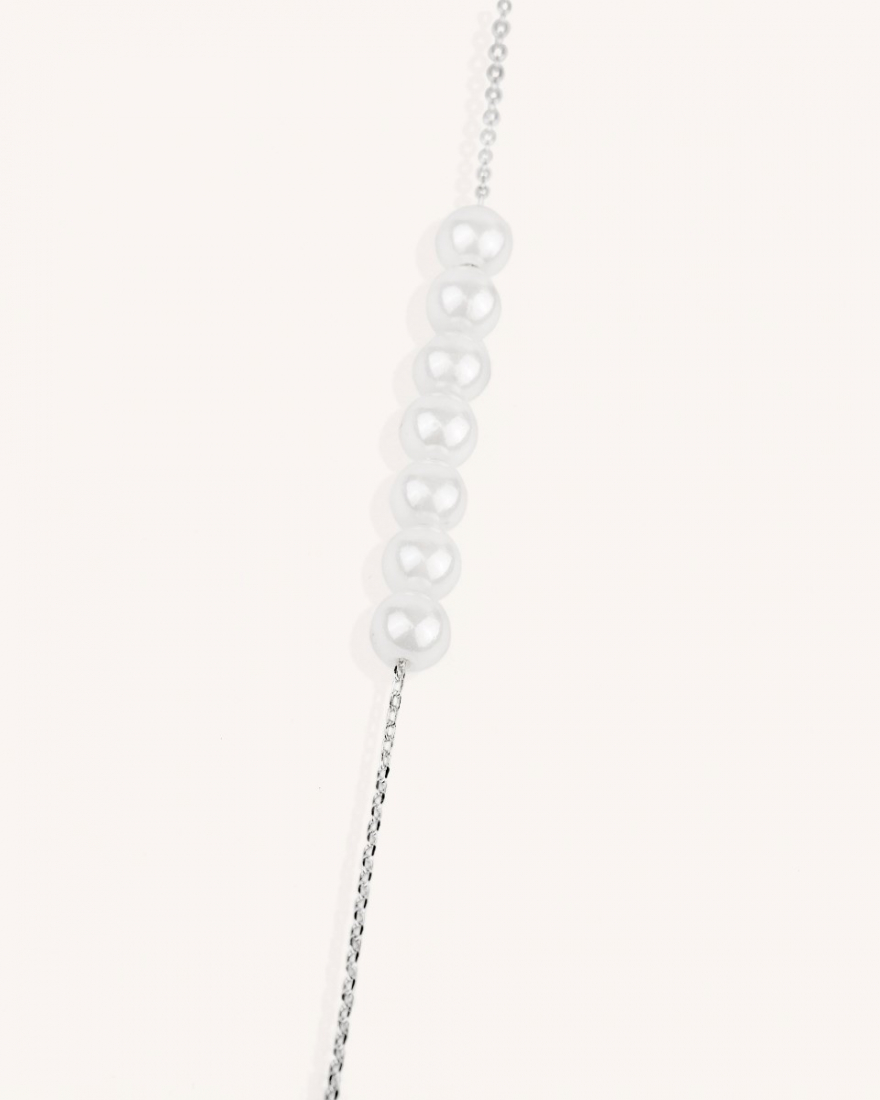 Βραχιόλι Sterling Silver 925 Single Pearls Love