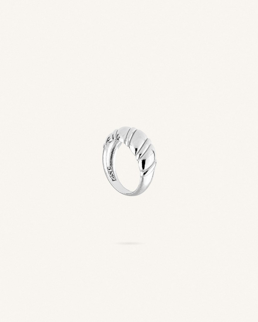 Δαχτυλίδι Ασημί Sterling Silver 925  Croissant