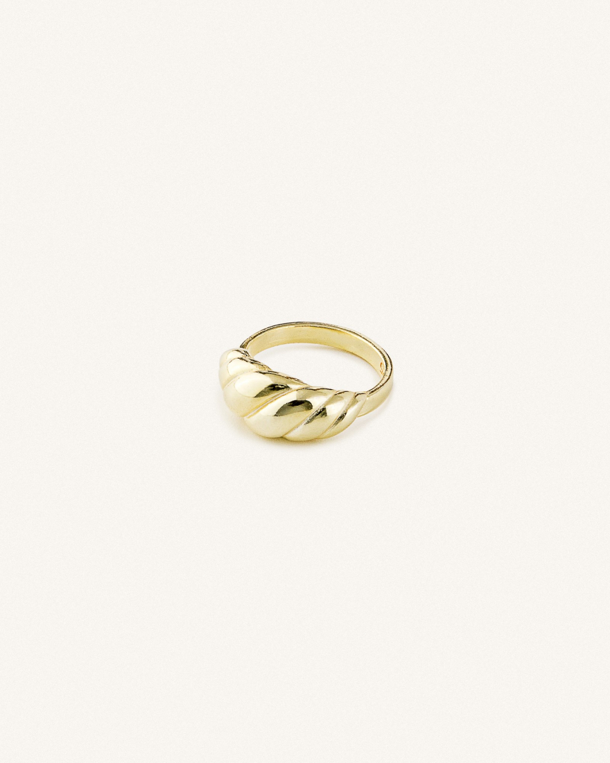 Δαχτυλίδι Χρυσό Sterling Silver 925 Carton Croissant