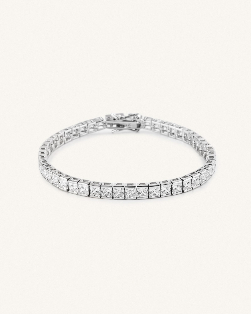 Βραχιόλι Ριβιέρα Sterling Silver 925 Suzanne (18.5 cm)