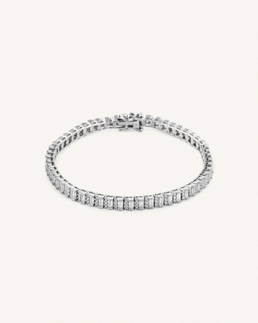 Βραχιόλι Ριβιέρα Sterling Silver 925 Crystal (18 cm)